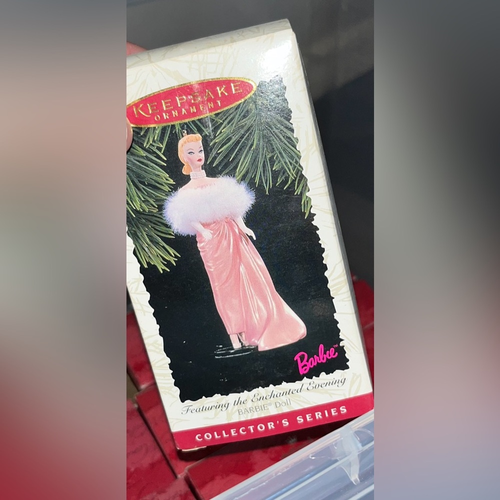 🌟Hallmark Keepsake Ornament Enchanted Evening Barbie Doll #3 In Series 1996
